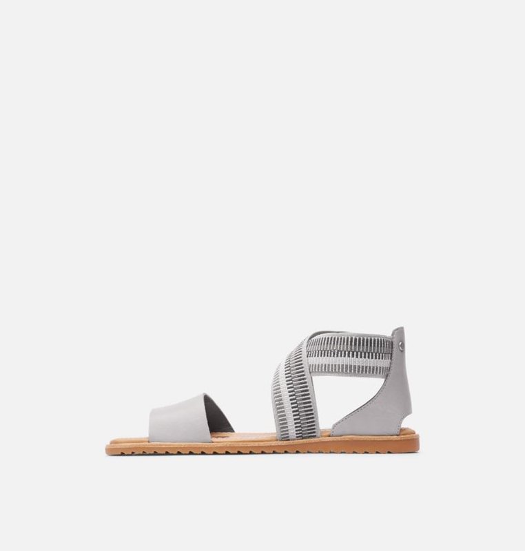 Sorel Dam Sandaler Grå - Ella™ Flat - HQN-017263